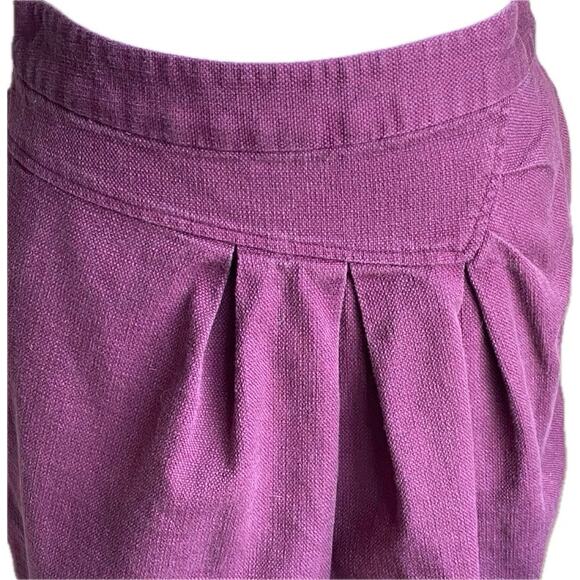 ANTHROPOLOGIE TABITHA Runny Yoke Pleated Asymmetrical Skirt Pockets SZ 4 Boho - Picture 5 of 8